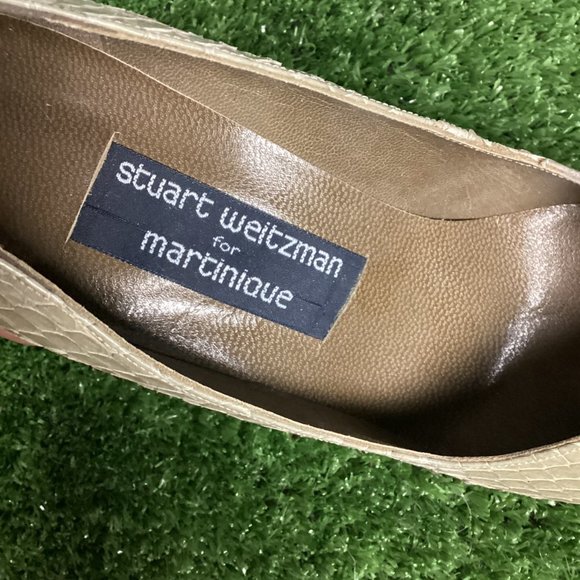 Stuart Weitzman Snake Skin Heels Vintage 8 - Picture 7 of 15